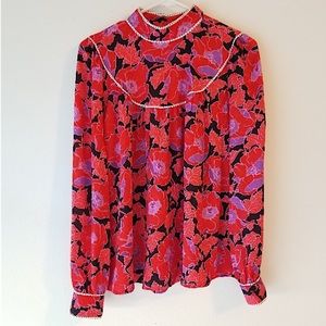Who what wear size medium vibrant mock neck long sleeve